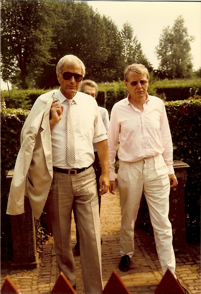 Met Hans Magnus Enzensberger en Eduardo Sanguinetti, Muiden 1984